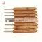 Wholesale weave crochet knitting needle bamboo handle crochet hooks