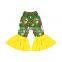Posh Baby Flamingo Cactus Ruffle  Bell Bottom Pants For Baby Girls Flare Pants
