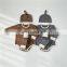 Long sleeve romper and pant with hat 3pcs outfit stripe knitted baby outfits for winter
