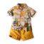 Children's clothing beach multicolor floral shirt boy shorts two-piece baby Hawaiian style