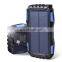 High Quality Outdoor Portable 20000mah Qi Solar Panel Charger Waterproof Wireless Solar Power Bank