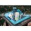 classic silver decorations set affordable glass mirror candle plate tray for wedding or party table mirror