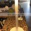 Luxury simple basic led light Rustic Room dinning round side battery powered table decorative cordless desk lamp for restaurant