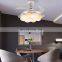 Home living room retractable chandeliers and lamps ceiling fan light