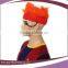 Netherlands orange color cheap wholesale promotional wigs