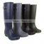 woman low heel boots high rain boots with side buckle