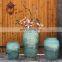 modern style blue tall big floor ceramic porcelain vase