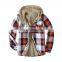 2021 Christmas Amazon Independent Station Hot Sale New European and American Men's Hooded and Fleece Shirt Jacket