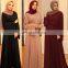 Foreign trade cross-border Muslim women's long skirt abaya dubai middle east jalabiya pure color robe