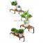 eco-friendly vintage style home hanging decorations wooden wall shelf for book sundries plants