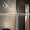 HUAYI New Design Artistic Style Living Room Checkroom Decor Chrome Aluminum LED Wall Lamp