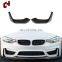 CH Newest Facelift Front Lip Support Splitter Rods Truck Black Car Bumper Guard For BMW 4 Series F82 F83 2014-2020
