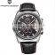 Pagani Design 3306 Men Casual Leather Chronograph Quartz Movement Watches Business Waterproof Wristwatch