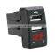 Dual USB car charger with voltmeter socket in-situ original mobile phone navigation charger