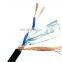 High Quality Twisted Pair Cable 2 Core Pvc Insulated Braided Pure Copper Wire Net Industrial Bus Communication Control Cable