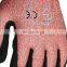 HY En388 4544 High Cut Risk Applications Glove Premium Quality Sandy Nitrile Scrub Cut Resistant Work Glove Construction gloves