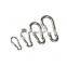 Various Sizes Carabiner Stainless Steel Spring Snap Hook Carabiner 304 Stainless Steel Clips