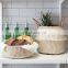 Vietnam Supplier Medium White Seagrass Belly Basket Plant Holder Storage Basket Decor Home Wholesale