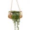 Best Seller 3 Piece Jute & Seagrass Hanging Planter Set With Lining Straw Planter Storage Basket Plant Holder Wholesale