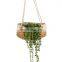 Best Seller 3 Piece Jute & Seagrass Hanging Planter Set With Lining Straw Planter Storage Basket Plant Holder Wholesale