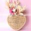 Heart Shape Rattan Wall Basket, Boho Nursery Decor Hand woven vintage Wall Hanger child bedroom space Vietnam Supplier