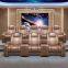 Modern home theater sofa, movie hall, luxury multi-function leather electric sofa, movie viewing room sofa
