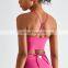 New Waist Straps Cross Back Gym Fitness High Impact Sports Bra Women Gym Sportswear Bra Top Ladies Workout Running Wear Clothing