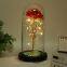 Led Galaxy 24k Gold Eternal Rose Light Up Rose Flower Gift Glass Dome Flower Lamp For Home Christmas Decorative Holiday Lighting