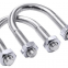U-shaped bolt 304 stainless steel U-shaped pipe clamp arc extended thread fastener bolt U-shaped screw horseback clamp U-shaped pipe clamp