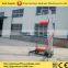 automatic single mast aluminium alloy lift platform 10m 100kg