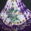 Beautiful purple brush printed long umbrella dress for girls long dresses for wholesale of hand painted