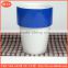 mug printing different colors porcelain round stacked coffee cup with decal printing double colors no handle tea mug