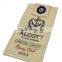 14cm x 4.5cm canvas clothes hang tag