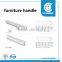 Kitchen brushed aluminium cabinet long handles
