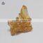 Rare rough yellow aura quartz pyramid, quartz crystal cluster for healing, mineral specimen supplier