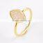 Druzy stone ring latest gold finger ring designs titanium druzy ring