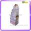 retail store promotion recyclable corrugated compartment display racks