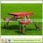 Cheap Folding ABS plastic Aluminium Picnic Table and Chairs Portable Camping Outdoor Carry Case-FN4302