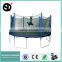16ft biggest children toys trampoline bungee jumping harness with enclosure