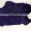 tanned rabbit fur skin, dyed color