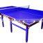 18mm Thick Galvanized Steel Double Folding Table Tennis Table Indoor