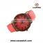 Simple dials leather bracelet alloy case unisex watch