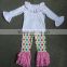 2015 Fashion baby girls christmas dress clothing sets New Arrival Children New Year Cothing Kids outfits and sets