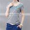 Create Your Own T Shirt Cotton Spandex Top Fashion Girl T Shirt Large Quantity