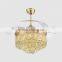 Modern Style 4PCS LED Ceiling Fan with Crystal Shade contemporary-ceiling-fans