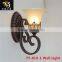 Led Iron Art Pendant/Wall Light With Patterned Lampshade For Home/Hotel Decoration