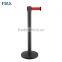 museum exhibition belt steel barrier stanchion