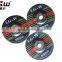 H548 125mm black Resin deoressed center grinding wheel for inox/metal