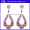 China Jewelry Luxury High Quality AAA Zircon Green Diamond Wedding Teardrop Earrings