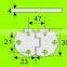 At logistic center chrome/gold zinc alloy furniture and cabinet flap door hinge
